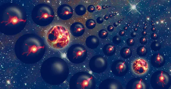 Top Stories Tamfitronics Artistic impression of a Multiverse. Image credit: Jaime Salcido / EAGLE Collaboration.