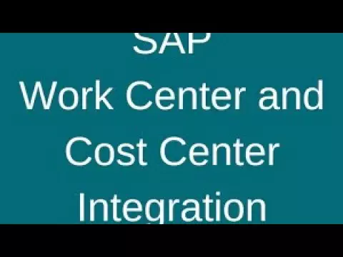 work center sap plant maintenance | Work center in SAP PM and its cost flow to maintenance orders