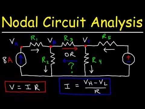 electrical engineering circuit analysis | Node Voltage Method Circuit Analysis With Current Sources