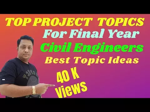 simple civil engineering project | CIVIL ENGINEERING PROJECT TOPICS FOR FINAL YEAR STUDENTS.