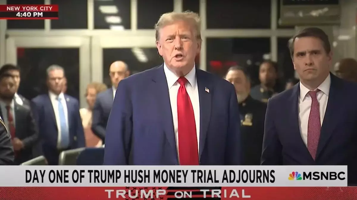 Top Stories Tamfitronics Donald Trump addressed the press on the significant day of his hush money trial in Contemporary York on April 15