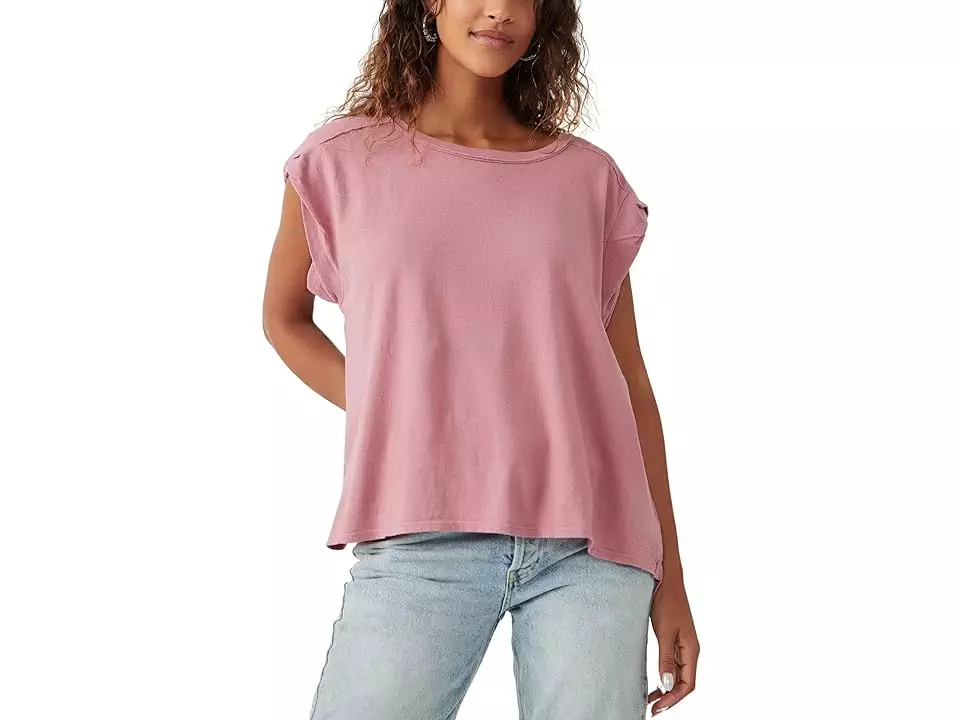 Free People Naomi Tee (Petals) Women's Clothing