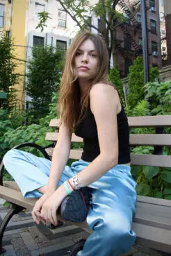 Top Stories Tamfitronics Amelia, an artist and Buddhist influencer who goes by “sotce”, poses in a garden in Manhattan, New York, on June 20, 2024. (Photo by Fiona Murphy.)