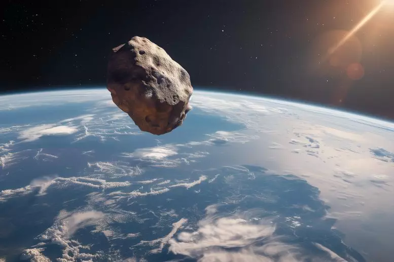 NASA Space Technology Asteroid Earth Atmosphere Art