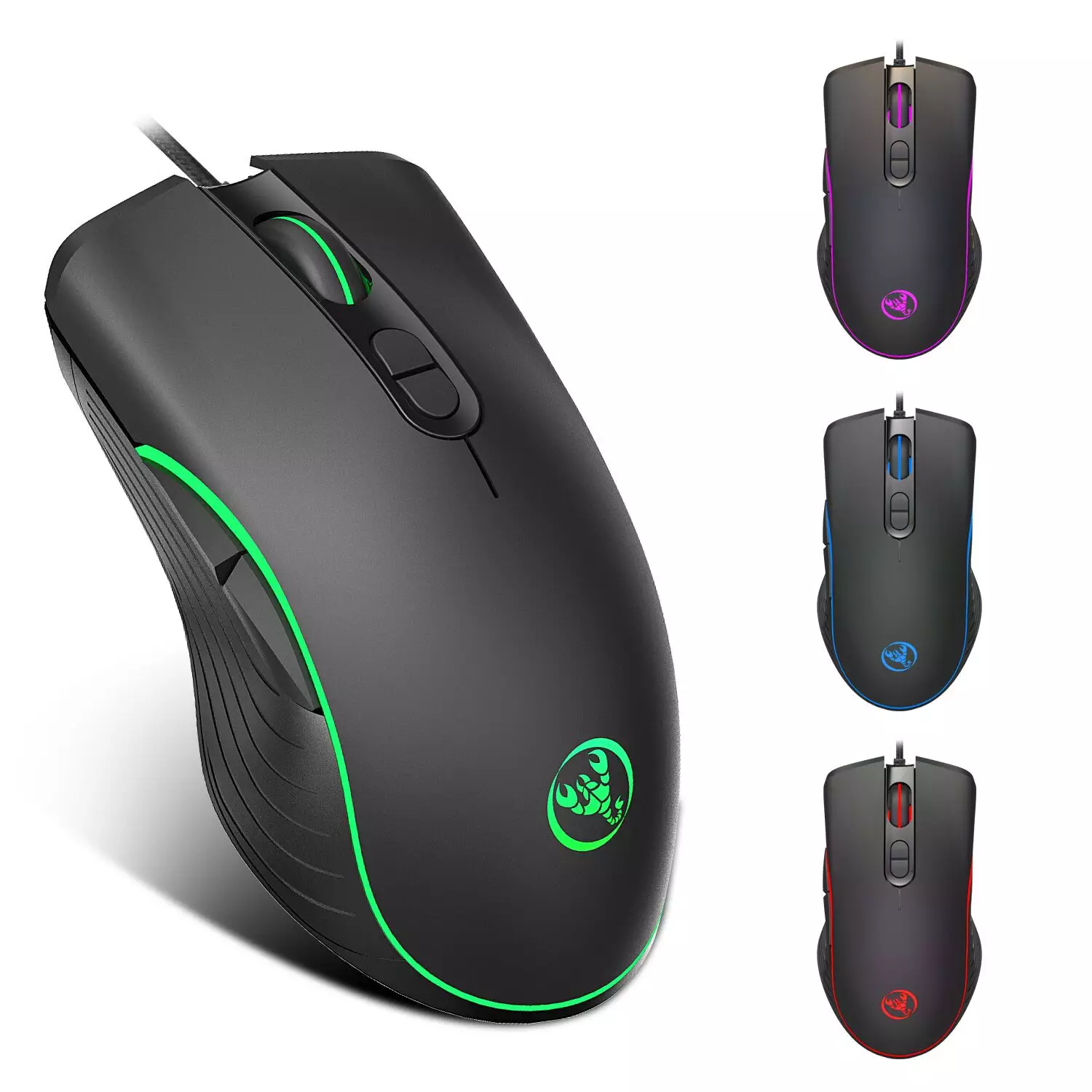 HXSJ A867 RGB Luminous Game Playing Mouse