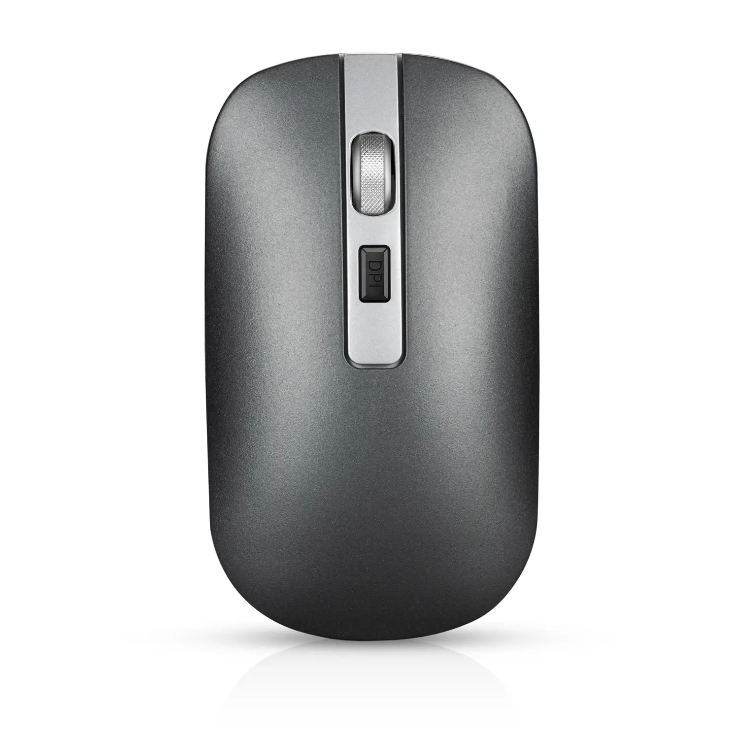 HXSJ M30 Rechargeable 2.4G Wireless Mouse with Metal Roller - Grey