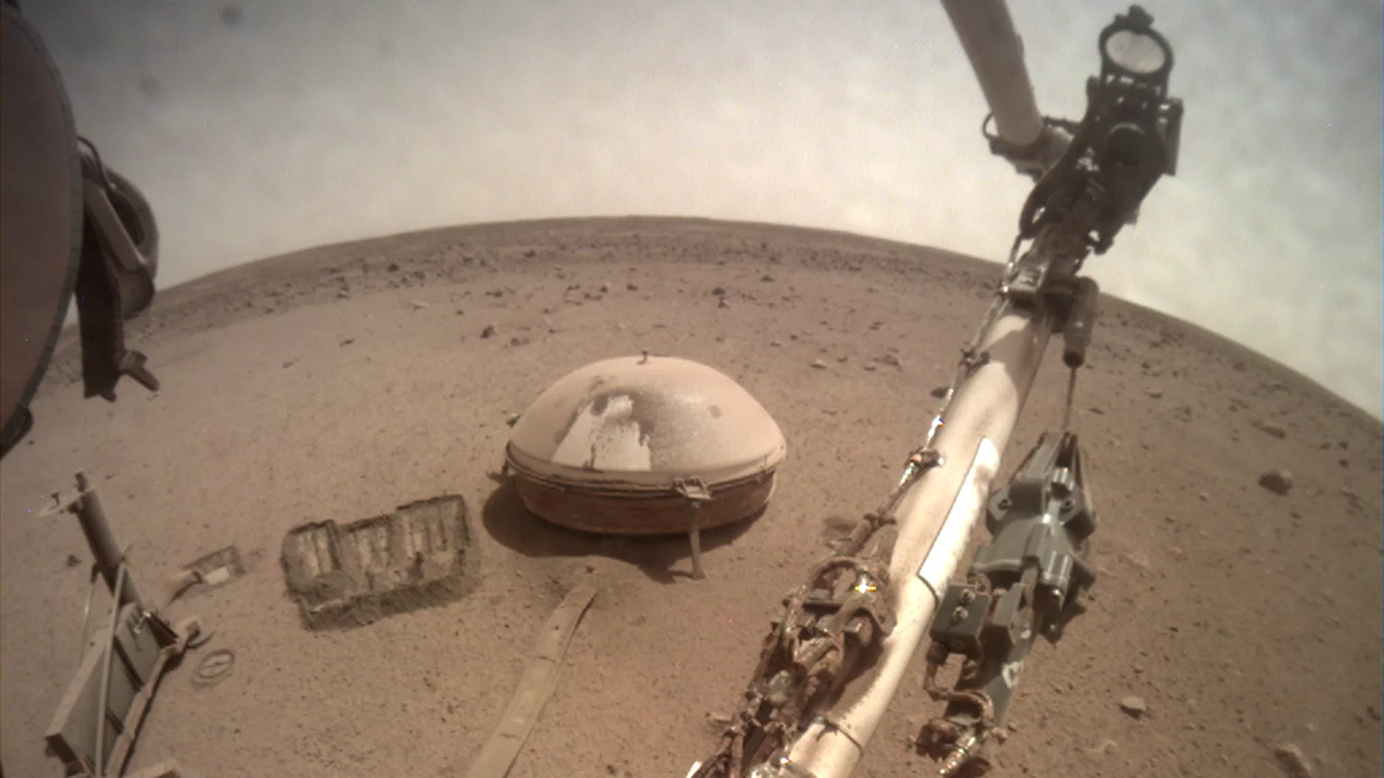 NASA Space Technology NASA's InSight Mars lander acquired this image of the area in front of the lander using its lander-mounted, Instrument Context Camera (ICC).