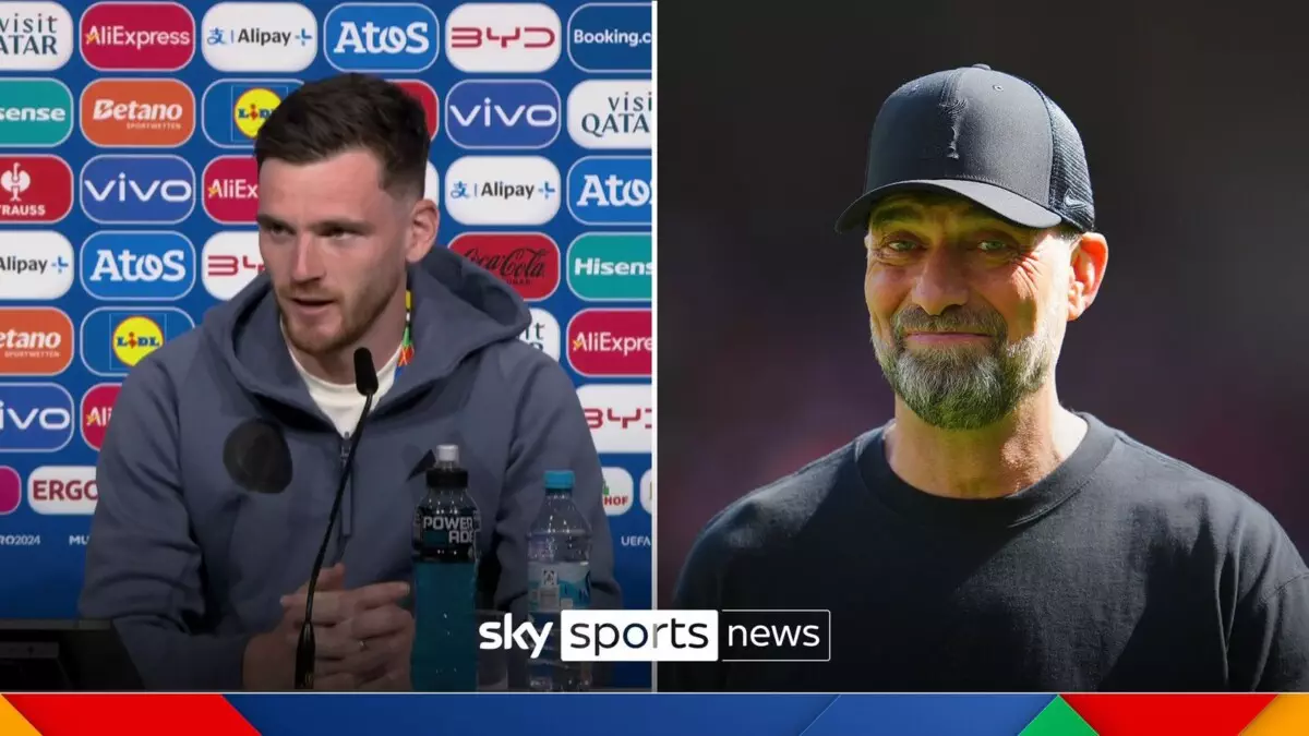 Andy Robertson reveals Klopp message | ‘Hopefully he doesn’t enjoy it too much!’ | Football News | Sky Sports