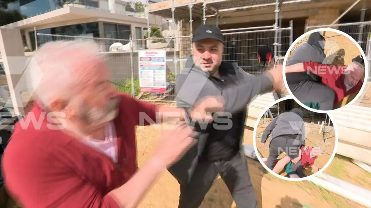 Nicheliving: 7NEWS reporter Geof Parry and cameraman clash with Nicheliving co-founder Ronnie Michel-Elhaj