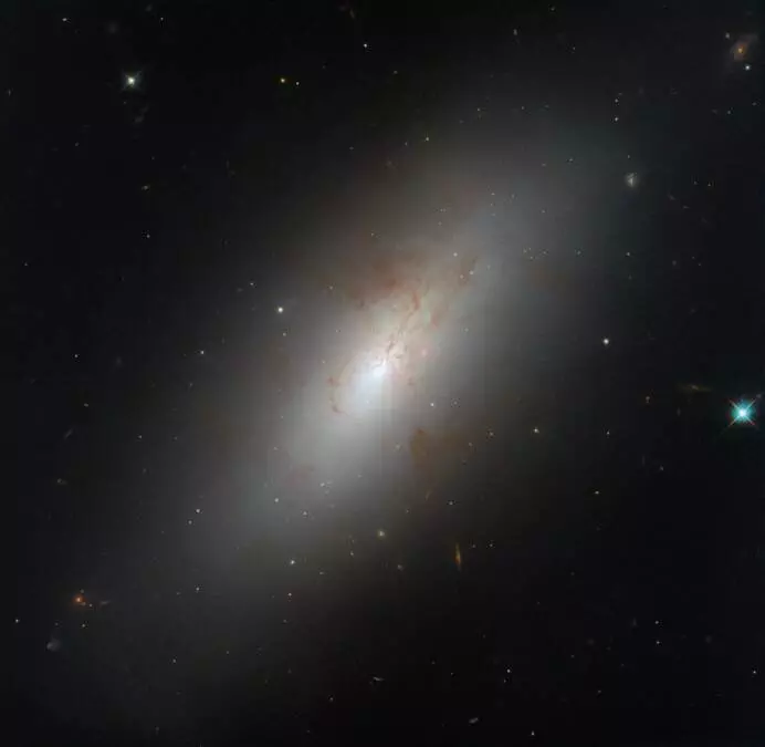 Hubble Observes a Peculiar Galaxy Shape