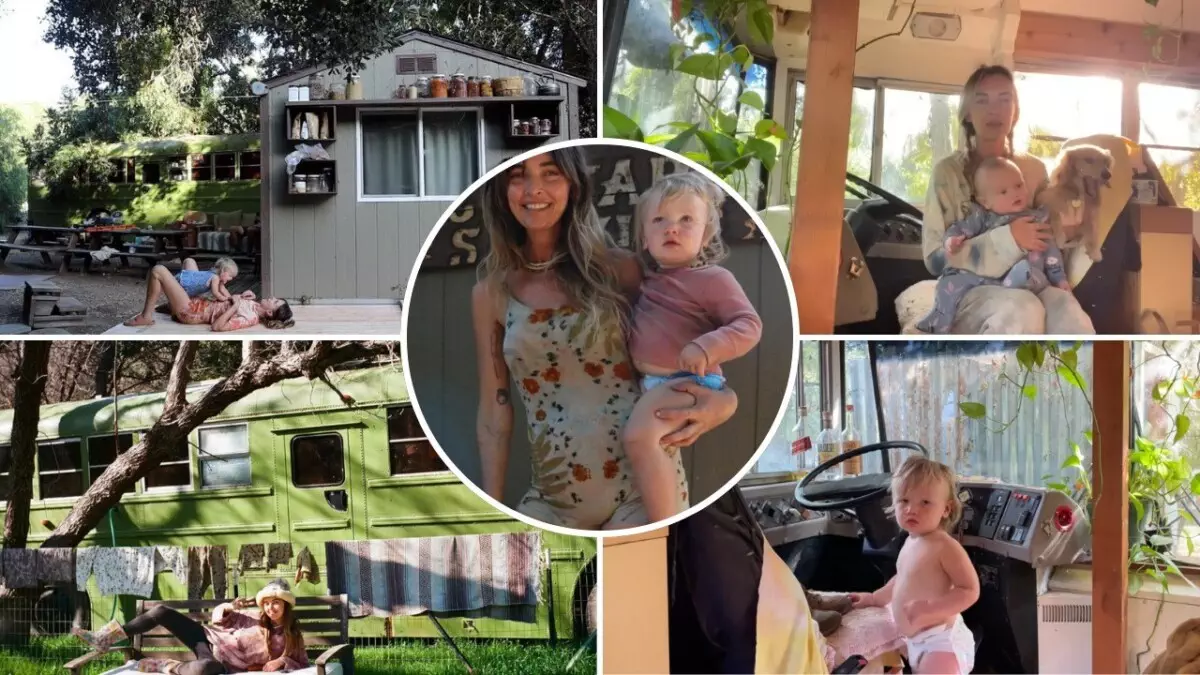 Former Model Who Quit ‘Party-Girl’ Life in L.A. to Live In an Off-Grid Bus With Her Baby Says She’s Saving Thousands in Rent—and Is Happier Than Ever