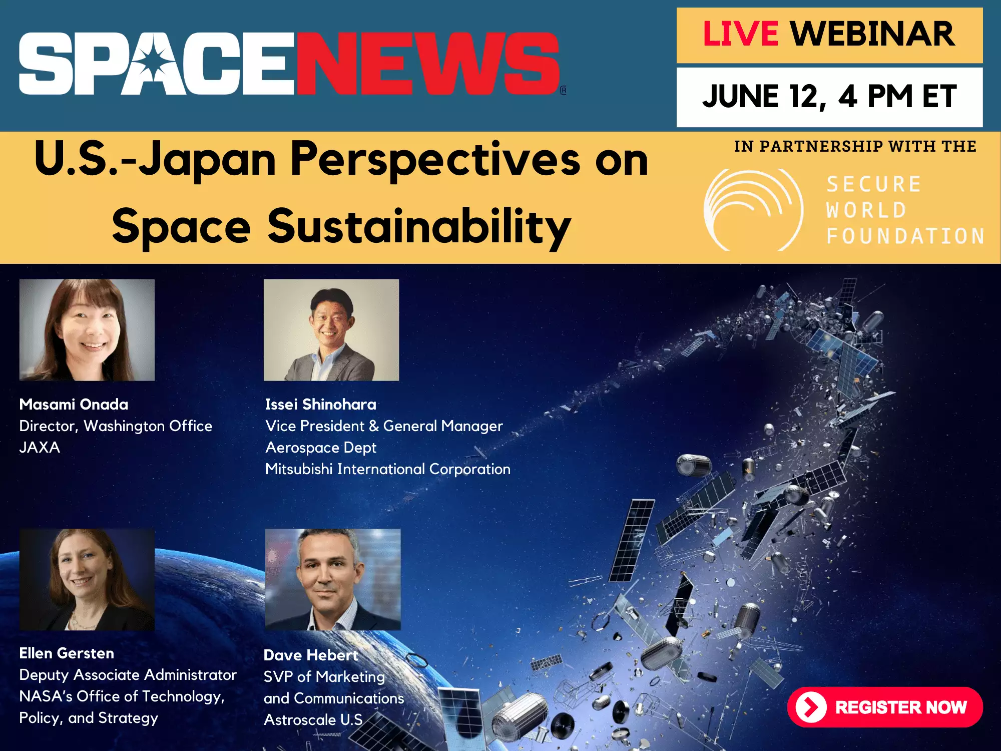 Top Stories Tamfitronics Webinar: U.S.-Japan Perspectives on Space Sustainability